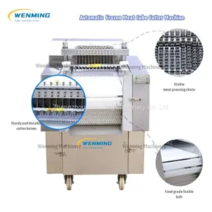 Fully Automatic Commercial Meat Cuber Chicken Cutting Machine Chicken Cube Cutter Best Price thumbnail-5