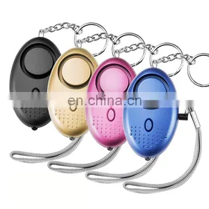 Wholesale 140dB Personal Anti-Attack Safety Keychain Alarm Personal Alarms for Children With Led Light thumbnail-1