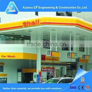 Steel Fabrication Frame Structure Gas Station Canopy thumbnail-1