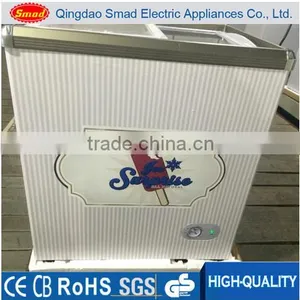 200L Glass Door Display Freezer Ice Cream Freezer thumbnail-3