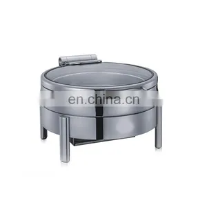 Catering Restaurant Luxury GN Pan Display Stainless Steel Buffet Food Warmer Chafing Dish thumbnail-1