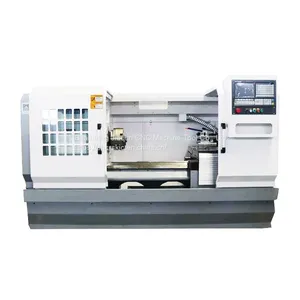 Metal CNC Lathe Machine|2 Axis CNC Lathe|horizontal Flat Bed CNC Lathe thumbnail-1