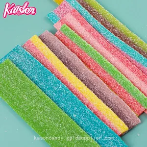 Good Quality Fruit Flavors Sour Belt Gummy Candy thumbnail-2