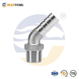 [RUOTENG] Sanitary Stainless Steel Pipe Light Single 2PC Pin Clamp 1/2