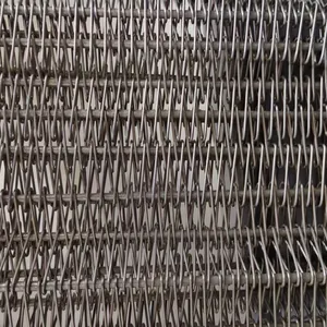Wholesale Herringbone Encryption Mesh Belt Plain Weave Metal Conveyor Belt for Food Processing Machinery Cut Welded Included thumbnail-4