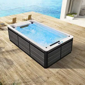 Outdoor Private Custom Garden Villa Rooftop Platform Infinity Swimming Pool thumbnail-1