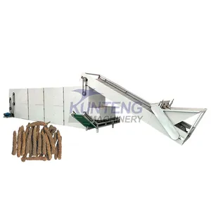 Industrial Continuous Yam Grape Orange Slices Mulberries Peppers Rehmannia Glutinosa Mesh Belt Dryer thumbnail-1