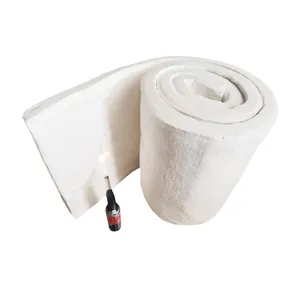 Ceramic Fiber Blanket; Aluminosilicate Needle-punched Blanket; High-temperature Resistant 1260℃ Fireproof Insulation Cotton thumbnail-1