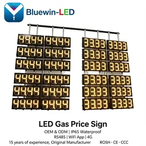 LED Gas Station Price Sign Outdoor Fuel Price Display 88.88 Customizable thumbnail-5