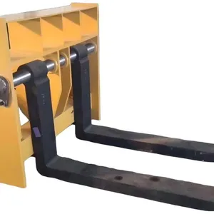Pallet Fork Carriage With Hook On Tines and Slatted Backrest Frame thumbnail-4