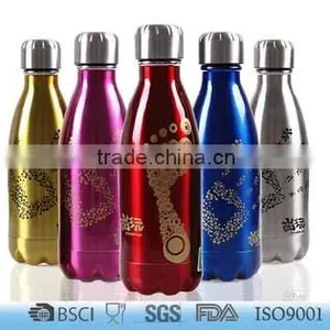 0.35L/0.5L/0.75L/1L BSCI Approval Vacuum Double Stainless Steel Hot Sale Water Bottle thumbnail-1