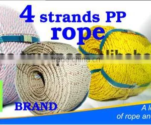 4 Strands Colored pp Rope Diameter 4.0mm to 60mm thumbnail-1