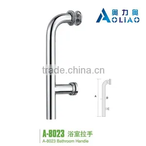 High Quality Stainless Steel Mirror or Sand Polish Bathroom Stainless Steel Glass Door Handle thumbnail-1