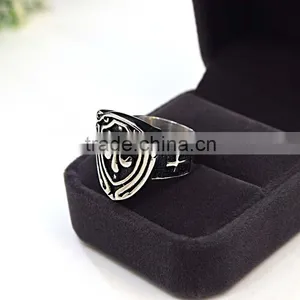 Ally Express Cheap Wholesale Ring Punk Jewelry Rings Silver Ring Blanks thumbnail-6