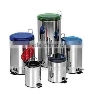 Superior Quality Stainless Steel PP Inner Round Recycling Bin thumbnail-1