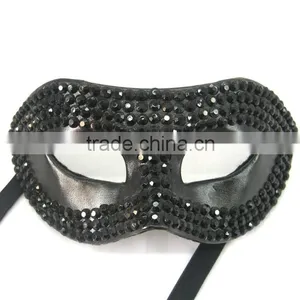 Custume Carnival Accessories HT-HF019 Plastic Half Face Party Eye Mask and Custom Eye Mask thumbnail-3