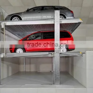 3 Levels Easy Operation Car Parking Lift System With Pit for Office thumbnail-1