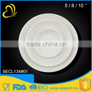FDA Stand Melamine Dinnerware Round Bulk White Dinner Plates thumbnail-1