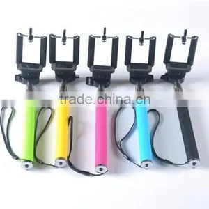 2015 Newest Colorful Wireless Monopod Selfie Stick With Bluetooth Shutter Button thumbnail-6