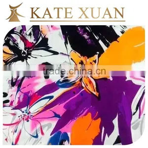 100% Rayon Knitted Flower Fabric for Sport Wear thumbnail-2