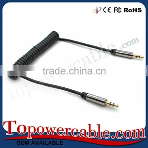 NEW Premium Curly Design Male To Male 3.5 mm Stereo AUX Cord Cable For Car CD Player thumbnail-3