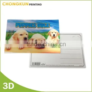 Hot Sale Creative Souvenir Printed 3D Lenticular Postcard thumbnail-3