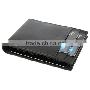 Men's Compact Lambskin Leather Bifold Front Pocket Metal Money Clip Wallet Quality Choice thumbnail-3