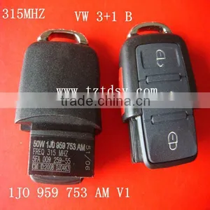 Tongda Key High Quality 3+1button Remote Key 315mhz ( 1JO 959 753 AM V1 ) for VW thumbnail-1