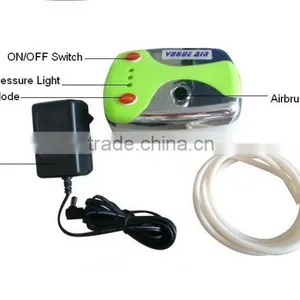 HSENG HS08-3AC-SK Airbrush Tattoo Makeup Kit Portable Tattoo Kit thumbnail-2