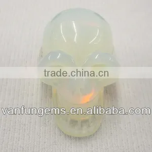 Wholesale Gemstone Synthetic Opal Carving Skull thumbnail-1