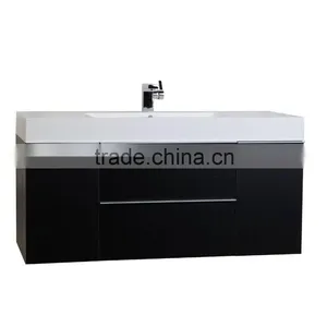 Elegant Modern Single Sink MDF Bathroom Vanity thumbnail-2