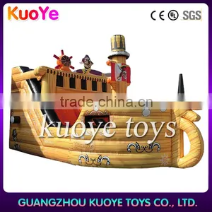 Novelty Pirate Ship Theme Inflatable Slide for Children thumbnail-1