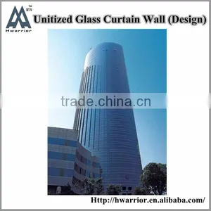 Curved Unitized Glass Curtain Wall System thumbnail-1