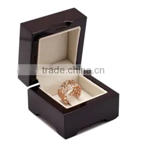 Matte Black Gift Box Wooden Ring Box thumbnail-4