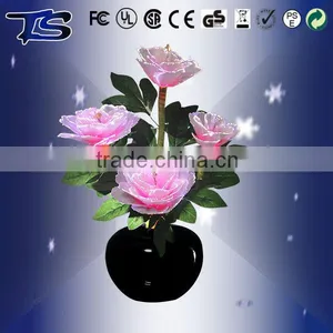 Best Sale Style -Pink Penoy With LED Color Changing Fiber Optic Flowers/Holiday Flowers With CE thumbnail-5