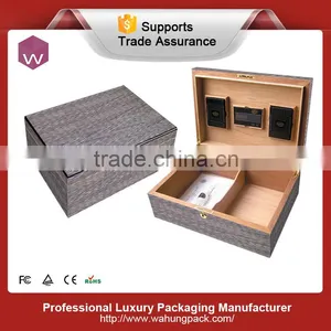Top End Wood Spanish Cedar Square Cigar Box thumbnail-3