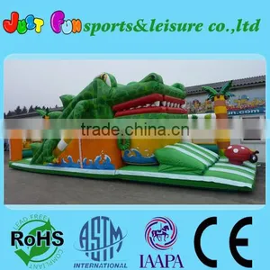 Newest Crocodile Foot Slide Combo, EN14960 Certified Crocodile Inflatable Playground, Inflatable Fun City thumbnail-1