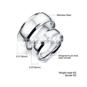 2016 Silver Plated Jewelry Gold Plain Ring Quality Choice thumbnail-5
