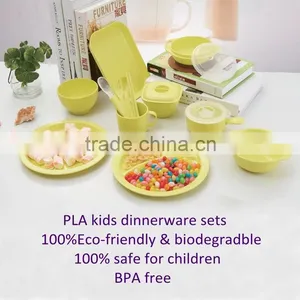 100% Biodegradable PLA Kids Dinnerware Set thumbnail-1