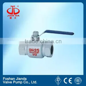DN25mm Threaded High Temperature Ductile Iron Ball Valve thumbnail-1