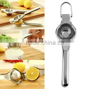 Kitchen Bar Stainless Steel Lemon Orange Lime Squeezer Juicer Hand Press Tool thumbnail-1