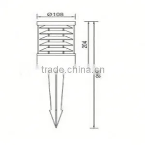 New Morden Design Pole Support Outdoor 5yrs Warranty15W LED Garden Light thumbnail-4