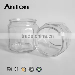 400ml Glass Storage Jar Glass Bottle With Airtight Cork Top for Food thumbnail-1
