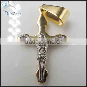 Gold Cross Stainless Stee Pendant thumbnail-2