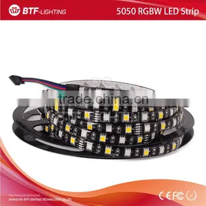 5050 RGBW 5m 60leds/m Led Strip Rgbw RGB+Warm White Strip Waterproof in Silicon IP65 Black PCB DC12V SMD 5050 Mixed Color thumbnail-1