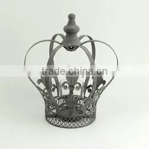 100120F- Swirl Metal Basket Candle Lantern thumbnail-1