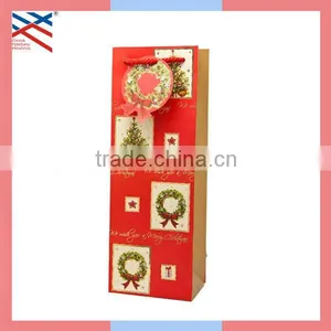 Christmas Wine Paper Bag With Handles thumbnail-1