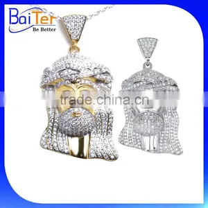 Wholesale Fashion Hip Hop Stainless Steel Jesus Cross Pendant For Sale thumbnail-2