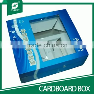 FANCY DESIGN CARDBOARD BOX FOR PACKING PERFUME WITH CLEAR WINDOW thumbnail-1