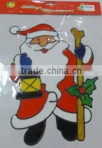 Promotional Christmas Santa Claus Window Sticker /door Sticker thumbnail-4